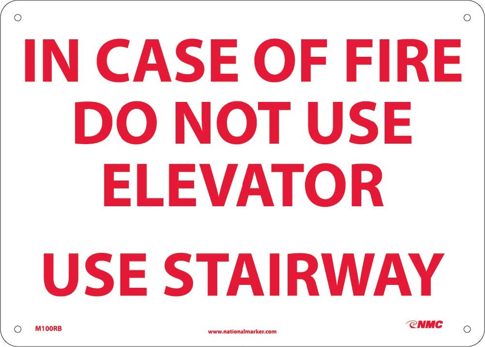 In Case Of Fire Do Not Use Elevator Use Stairway Sign-eSafety Supplies, Inc