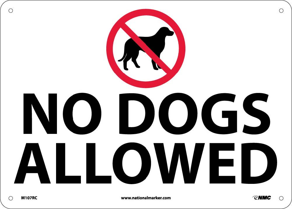 No Dogs Allowed Sign-eSafety Supplies, Inc