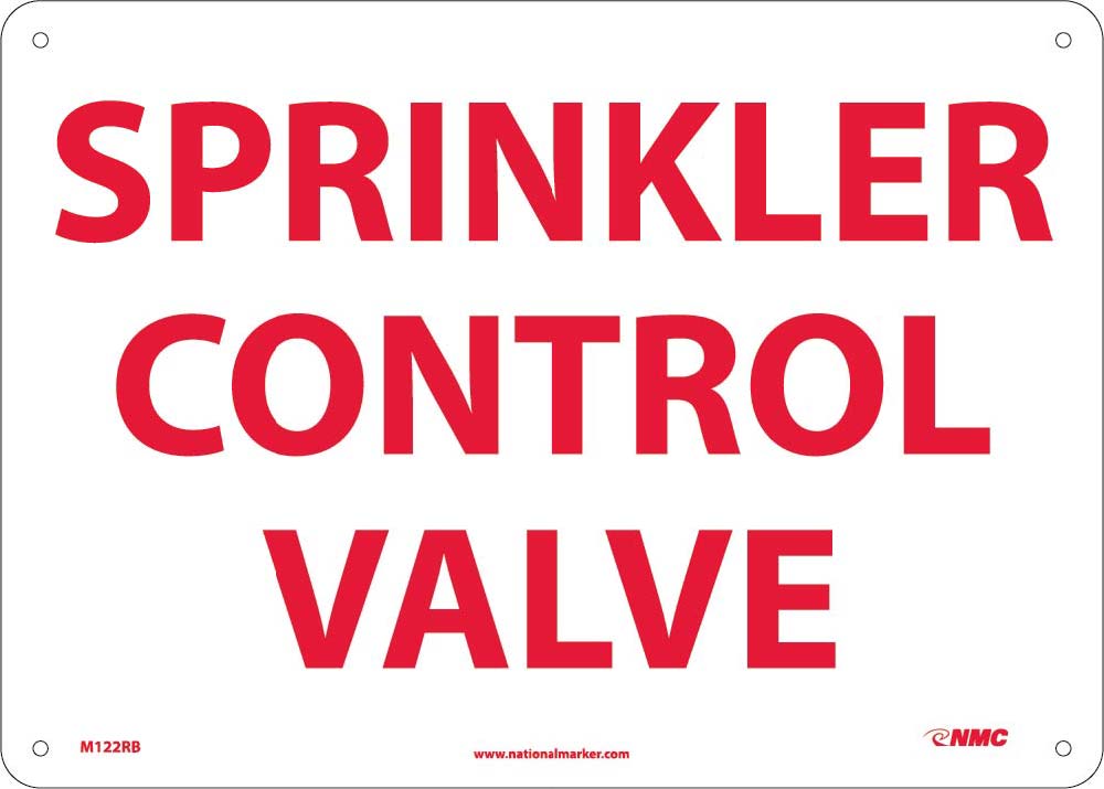 Sprinkler Control Vavle Sign-eSafety Supplies, Inc