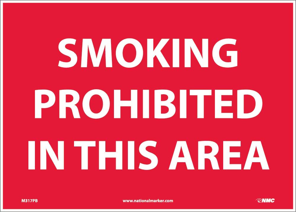 Smoking Prohibited In This Area Sign-eSafety Supplies, Inc