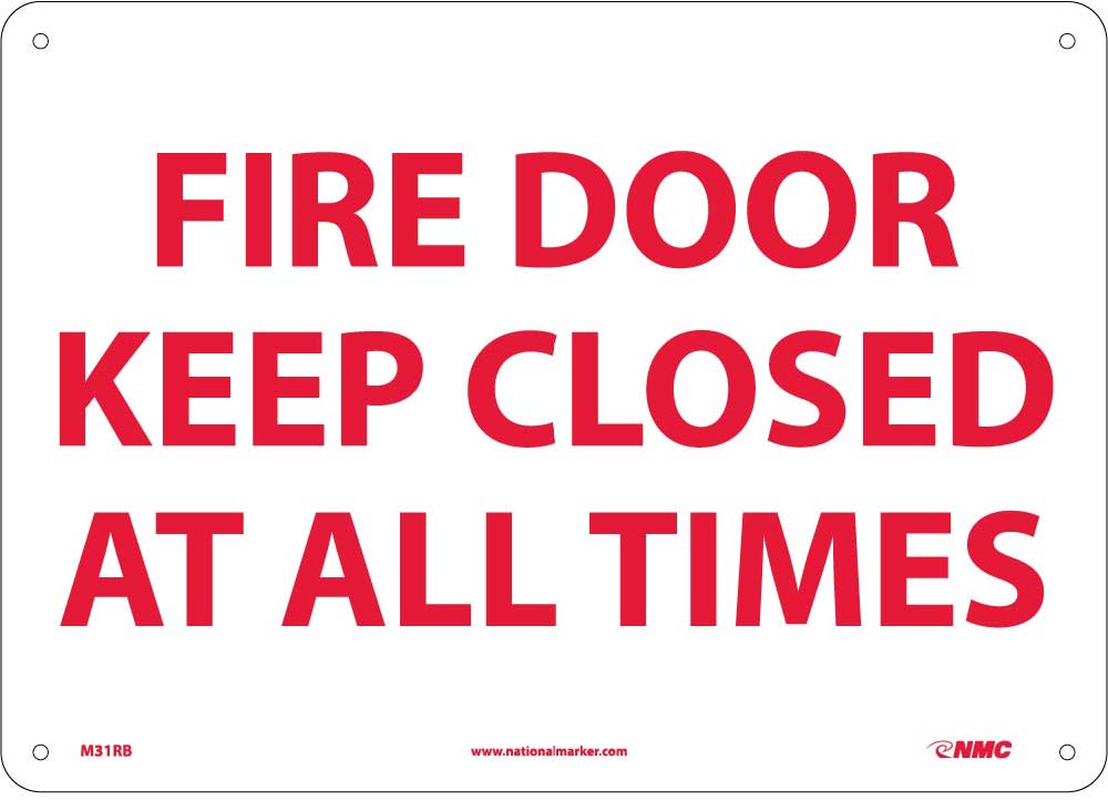 Fire Door Keep Closed At All Times Sign-eSafety Supplies, Inc