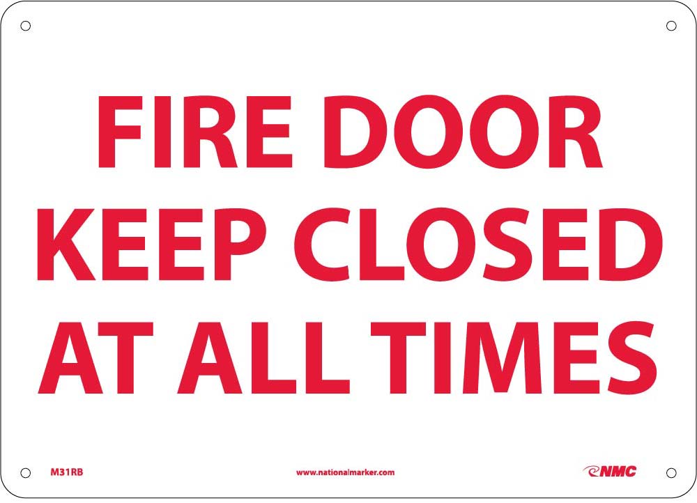 Fire Door Keep Closed At All Times Sign-eSafety Supplies, Inc