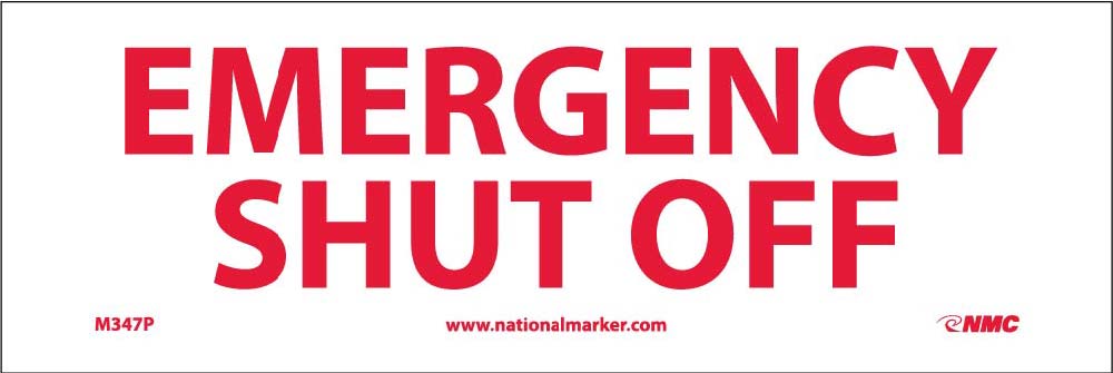 Emergency Shut Off Sign-eSafety Supplies, Inc