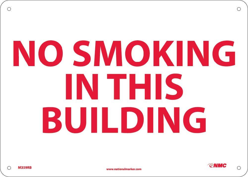 No Smoking In This Building Sign-eSafety Supplies, Inc