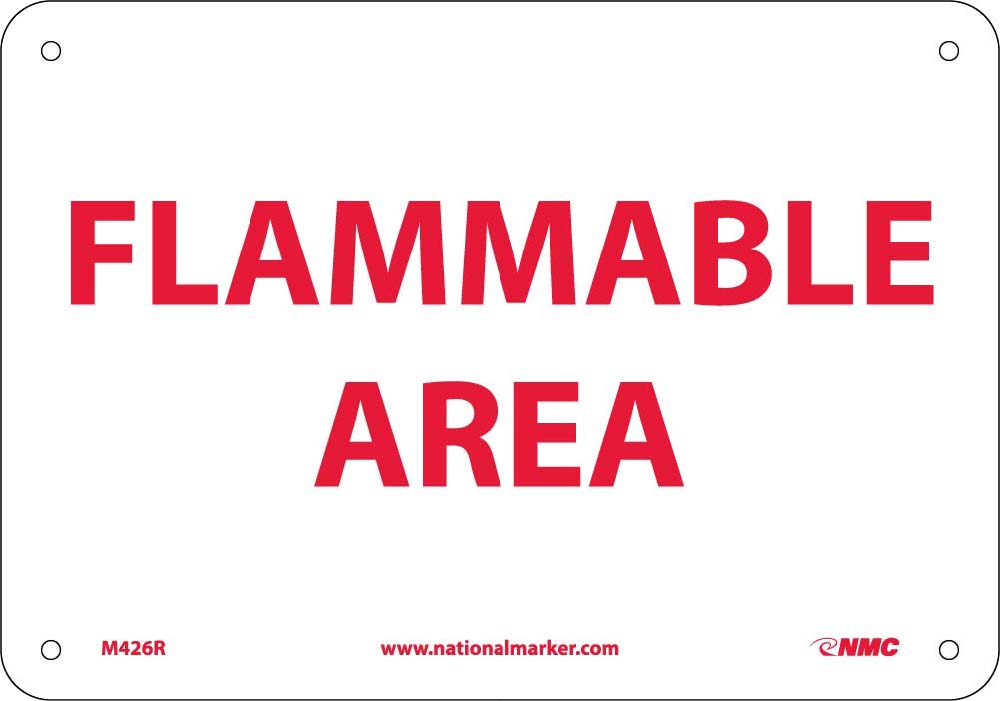 Flammable Area Sign-eSafety Supplies, Inc