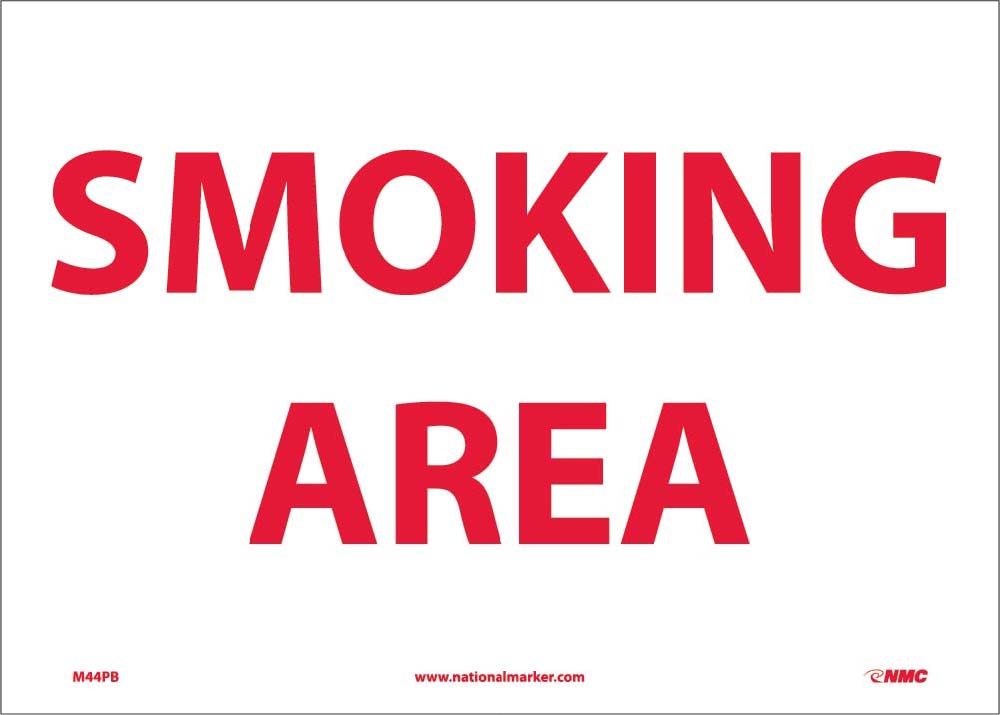 Smoking Area Sign-eSafety Supplies, Inc