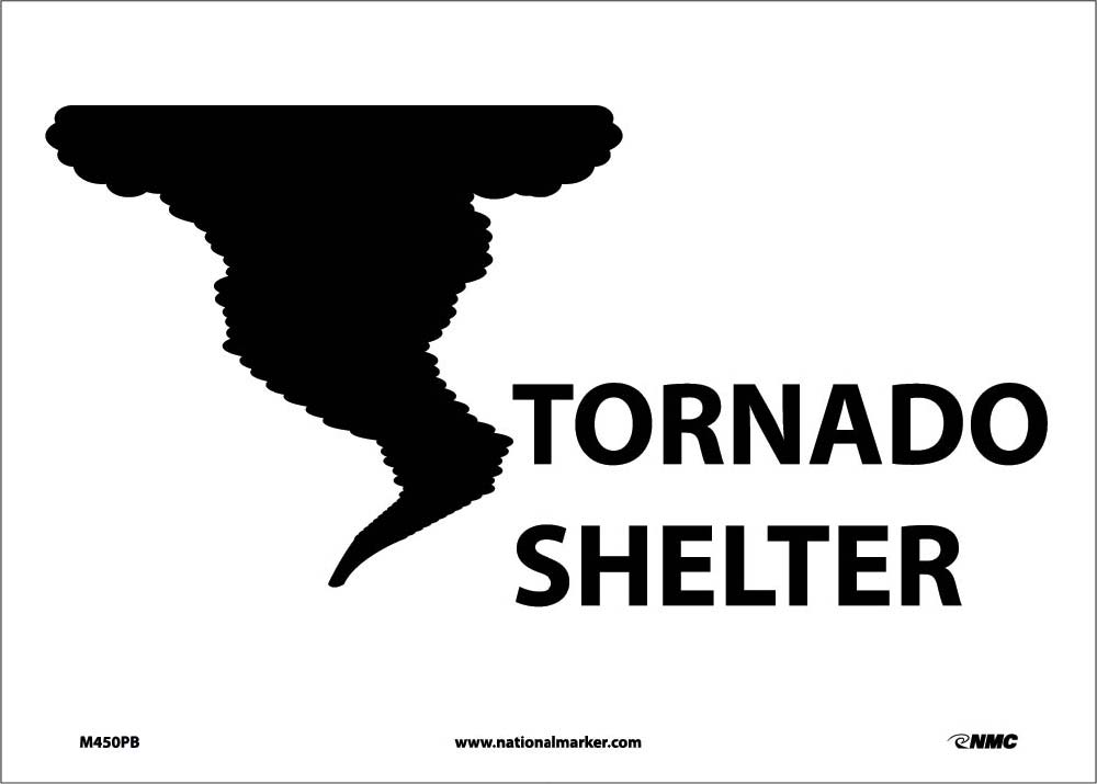 Tornado Shelter Sign-eSafety Supplies, Inc