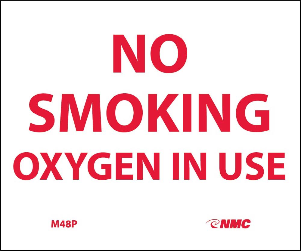 No Smoking Oxygen In Use Sign-eSafety Supplies, Inc