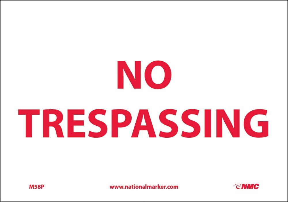 No Trespassing Sign-eSafety Supplies, Inc