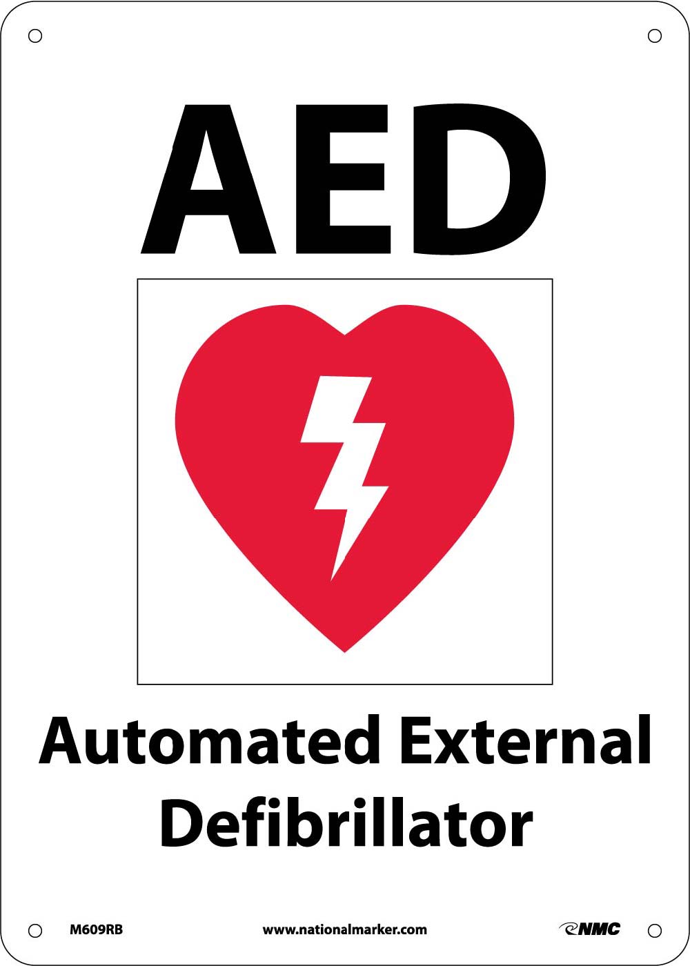 Aed Automated External Defibrillator Sign-eSafety Supplies, Inc