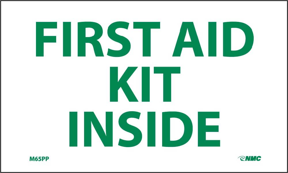 First Aid Kit Inside Label-eSafety Supplies, Inc