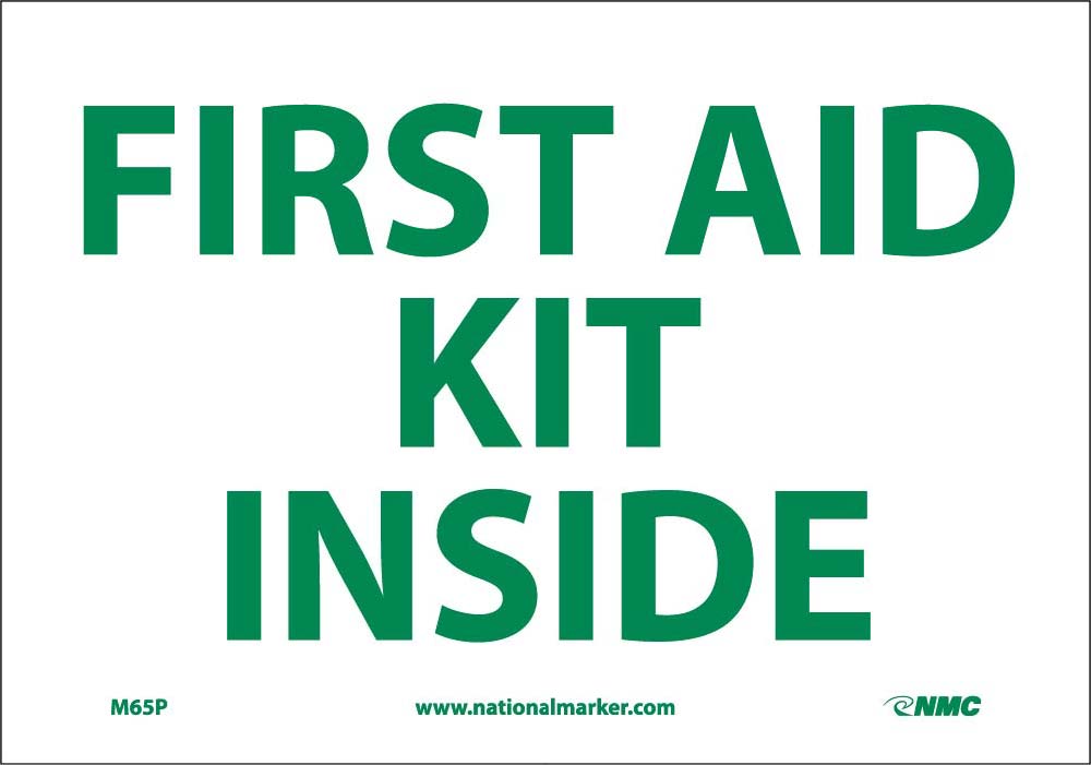 First Aid Kit Inside Sign-eSafety Supplies, Inc