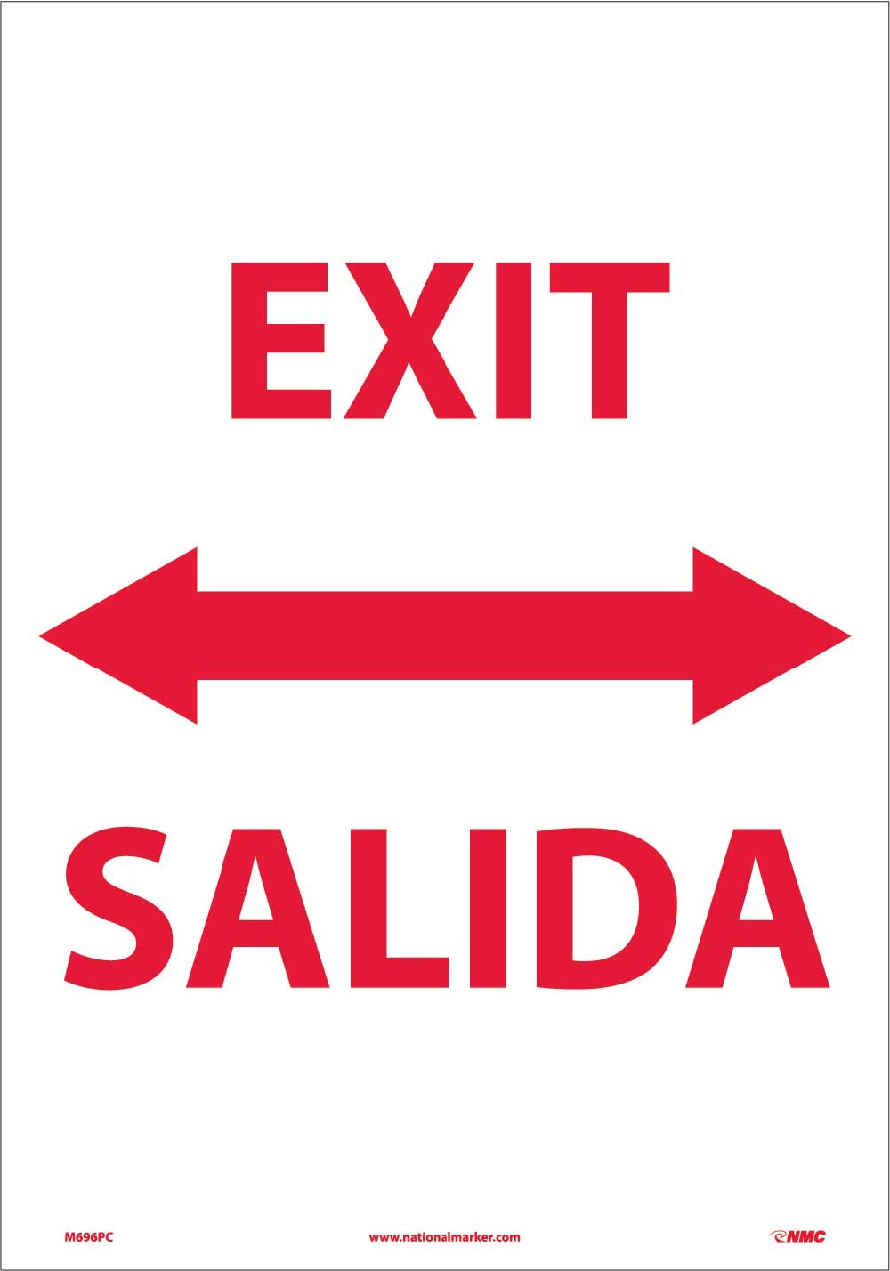 Exit Sign - Bilingual-eSafety Supplies, Inc
