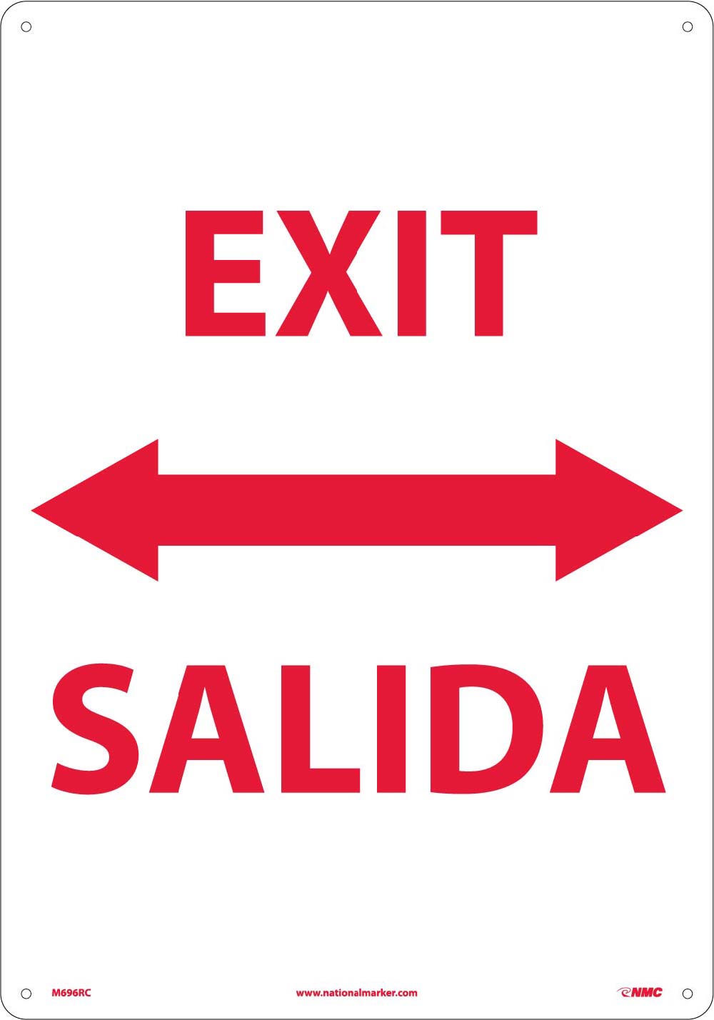 Exit Sign - Bilingual-eSafety Supplies, Inc