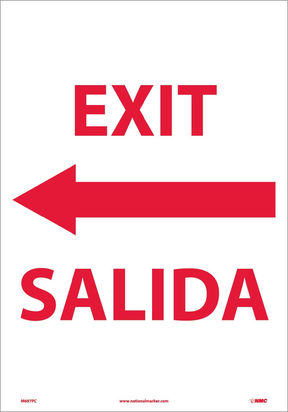 Exit Sign - Bilingual-eSafety Supplies, Inc