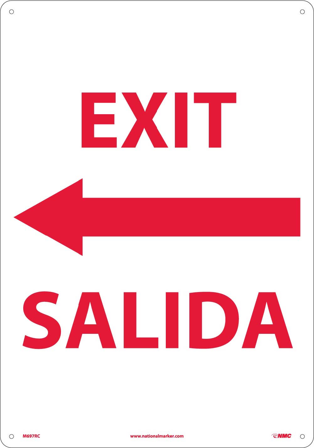 Exit Sign - Bilingual-eSafety Supplies, Inc