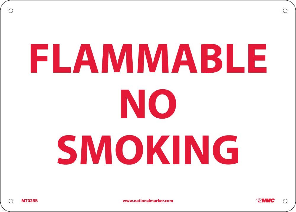 Flammable No Smoking-eSafety Supplies, Inc