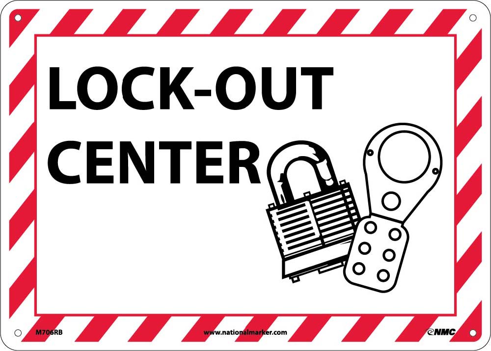 Lock-Out Center Sign-eSafety Supplies, Inc