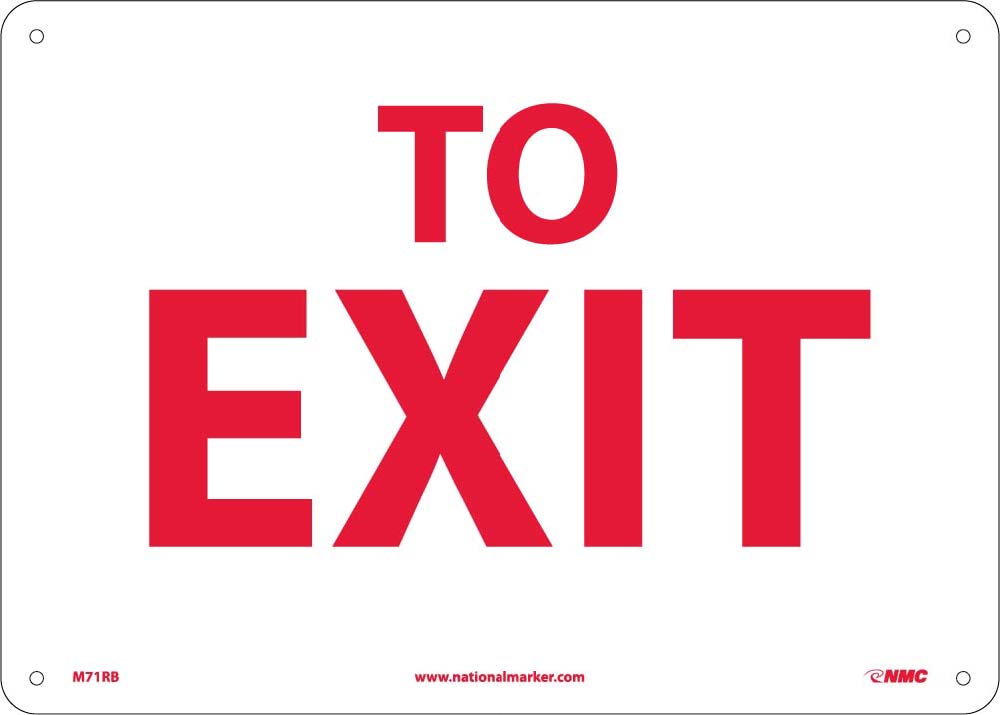 To Exit Sign-eSafety Supplies, Inc
