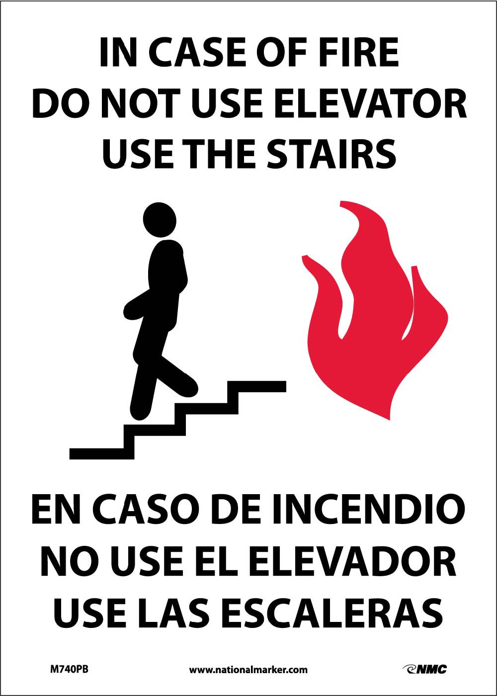Do Not Use Elevator Sign - Bilingual-eSafety Supplies, Inc