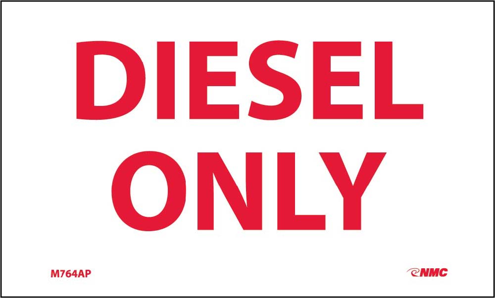 Diesel Only Hazmat Label - 5 Pack-eSafety Supplies, Inc