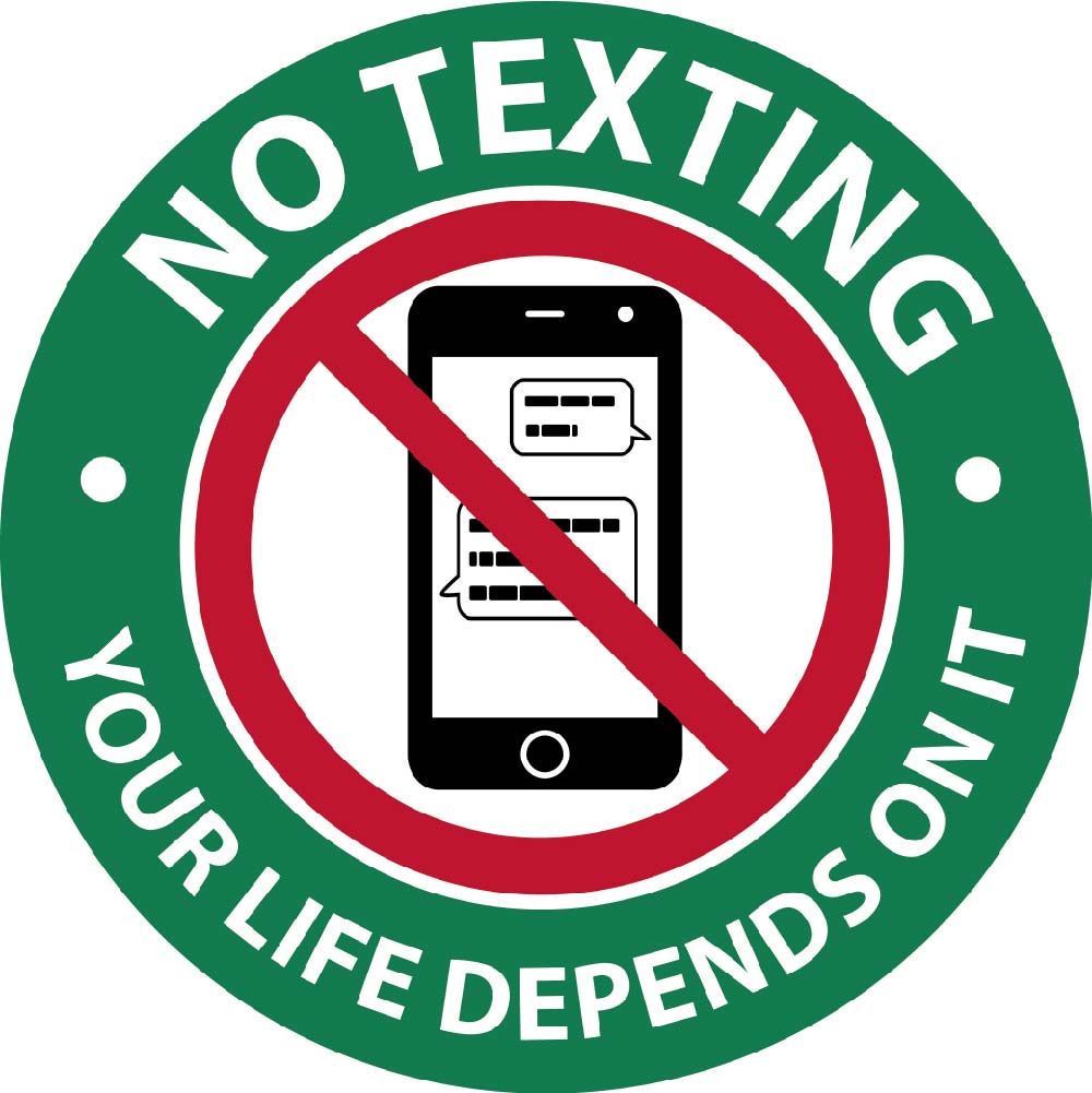 No Texting 3" Label - Pack of 25-eSafety Supplies, Inc