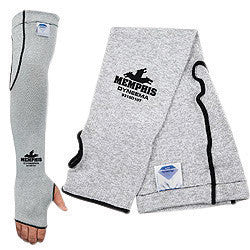 Memphis Glove Gray 18" 10 Gauge Dyneema Cut Resistant Sleeve With Thumb Hole-eSafety Supplies, Inc