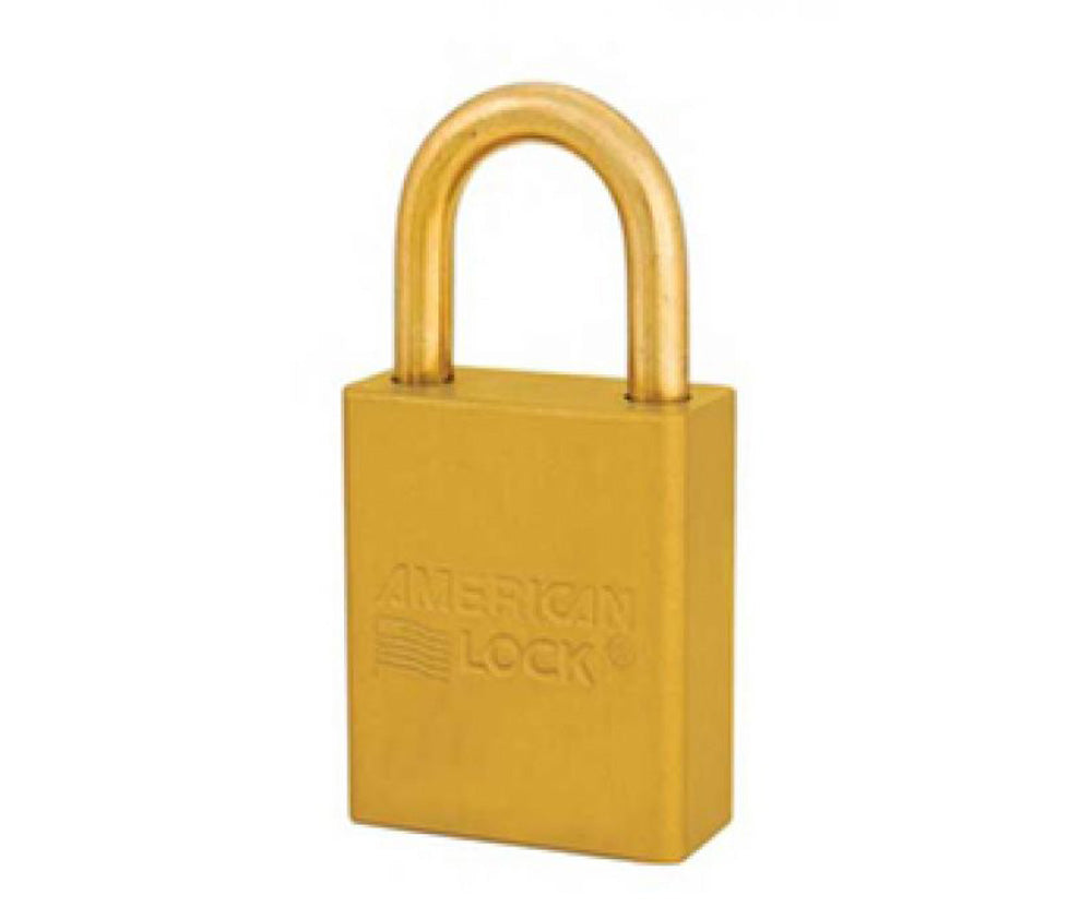 Yellow 1 Anodized Alum Lock Keyed Alike-eSafety Supplies, Inc