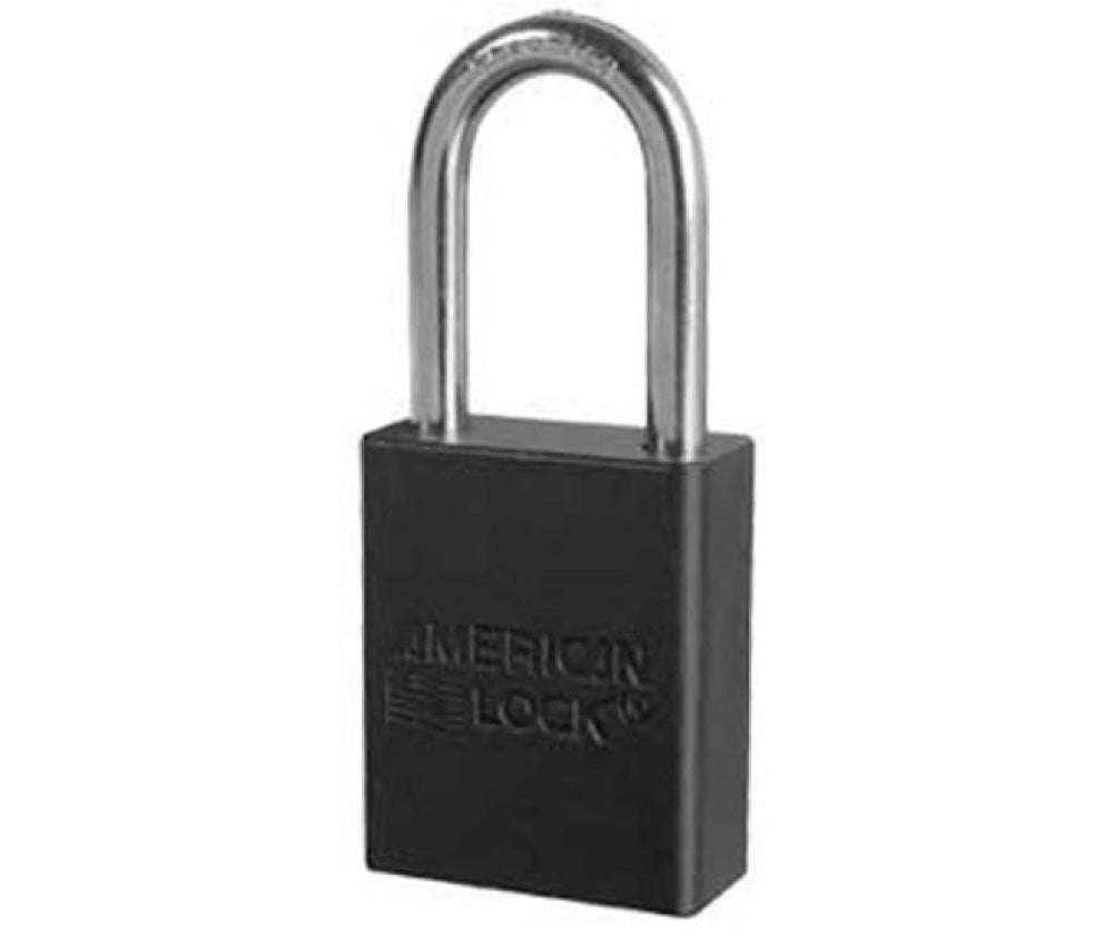 Black 1.5 Anodized Alum Lock Keyed Alike-eSafety Supplies, Inc