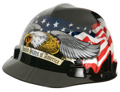 MSA American Eagle V-Gard Freedom Series Hard Cap With Fas-Trac Suspension-eSafety Supplies, Inc