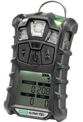 MSA Charcoal ALTAIR 4X Portable Combustible Gas And Oxygen Monitor With Rechargeable Battery And Motion Alert