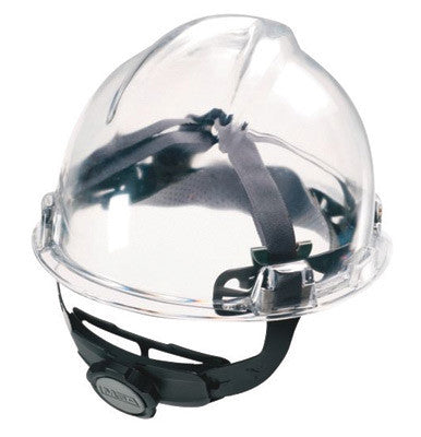 MSA Plastic/Nylon Fas-Trac III Replacement 4 Point Ratchet Suspension With Flush Rear Lug Attachment And 3 Level Nape Strap For Use With Skullgard And Comfo-Cap Helmets