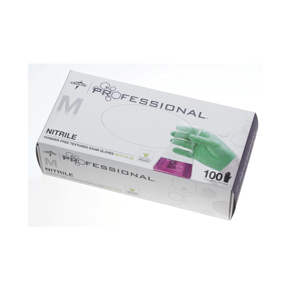 Medline Professional Nitrile Exam Gloves with Aloe - Box-eSafety Supplies, Inc