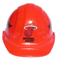 Miami Heat Hard Hat - NBA Team Logo Hard Hat Helmet-eSafety Supplies, Inc