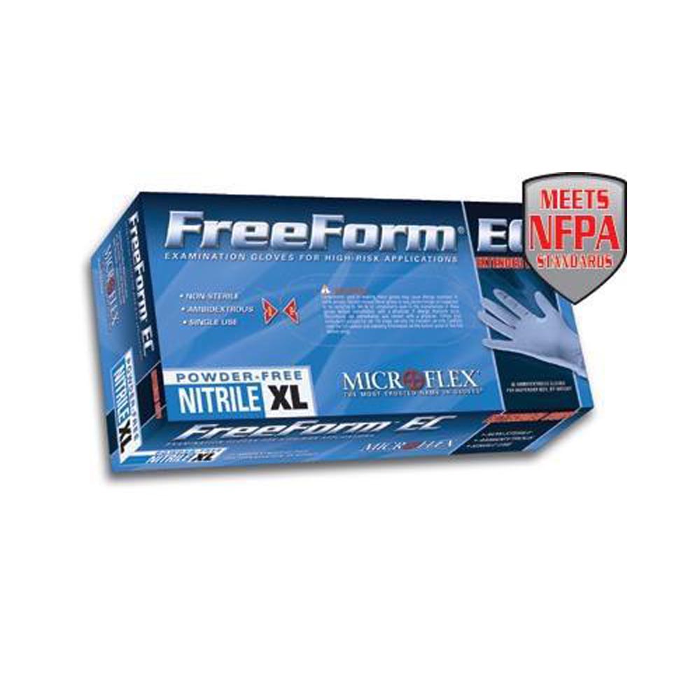 Microflex - FreeForm EC Blue Disposable Nitrile Gloves - Box