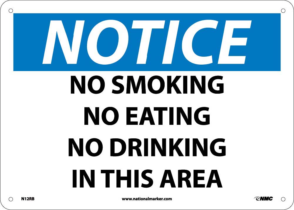 Notice No Smoking Sign-eSafety Supplies, Inc