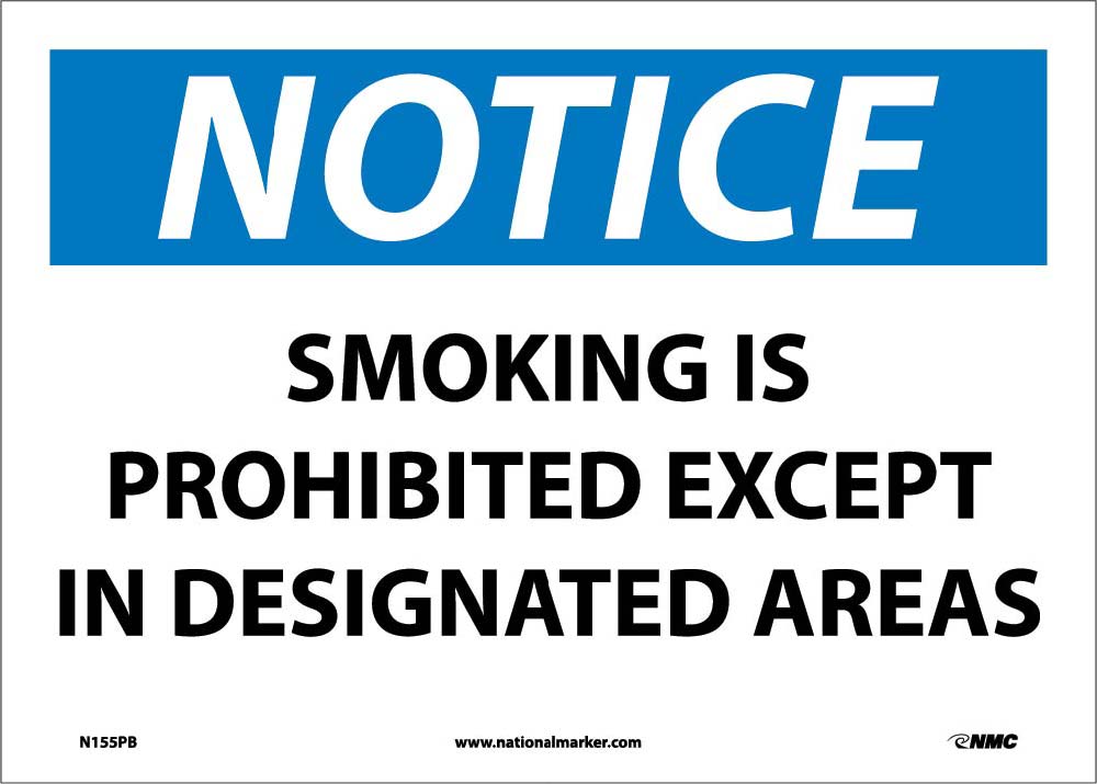 Notice Smoking Is Prohibited Sign-eSafety Supplies, Inc
