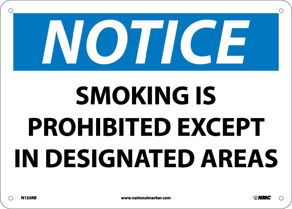 Notice Smoking Is Prohibited Sign-eSafety Supplies, Inc