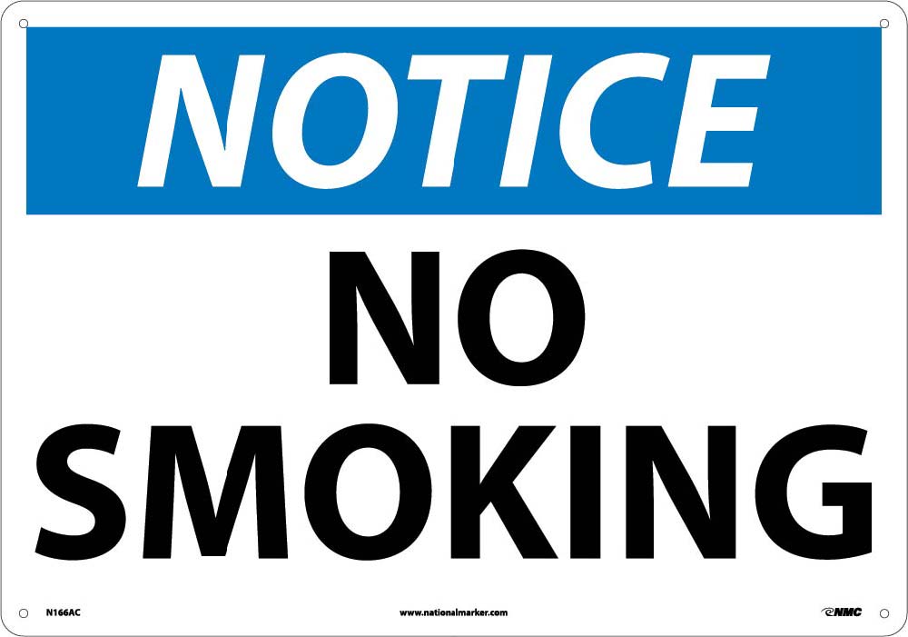 Large Format Notice No Smoking Sign-eSafety Supplies, Inc
