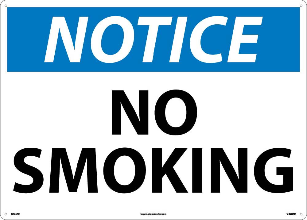 Large Format Notice No Smoking Sign-eSafety Supplies, Inc