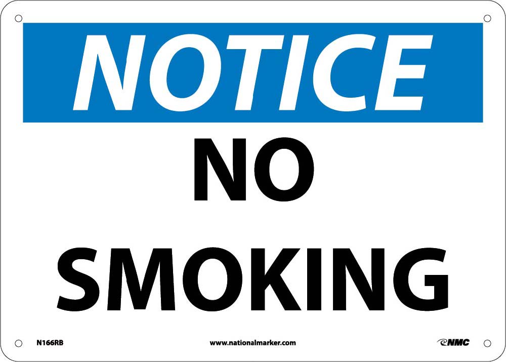 Notice No Smoking-eSafety Supplies, Inc