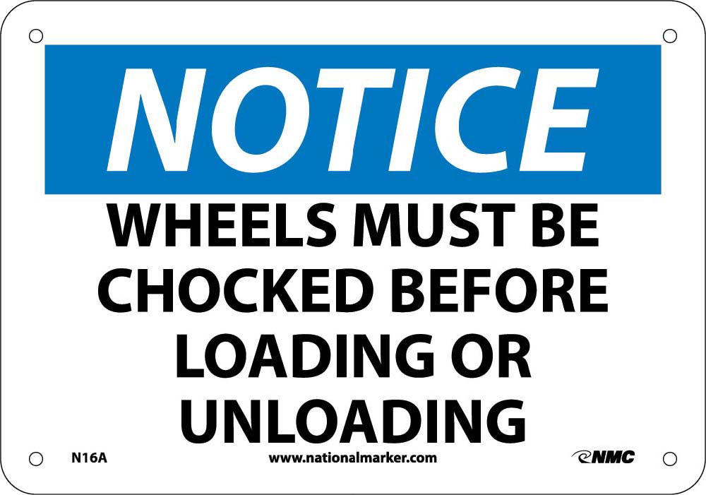 Wheels Must Be Chocked Before Loadiâ€¦ Sign-eSafety Supplies, Inc