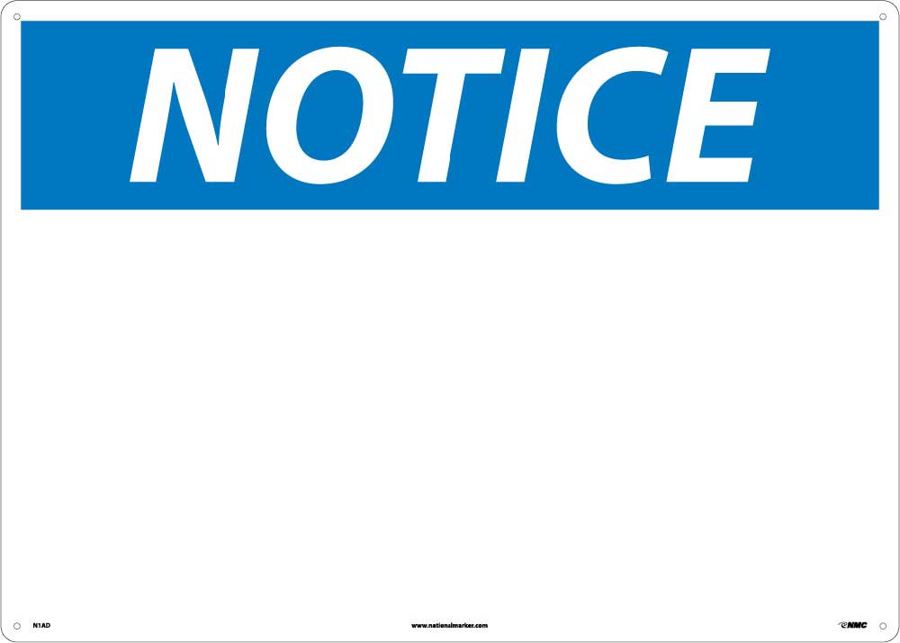 Large Format Notice Sign-eSafety Supplies, Inc