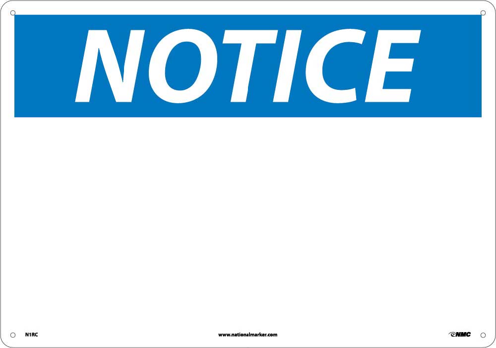 Large Format Notice Sign-eSafety Supplies, Inc