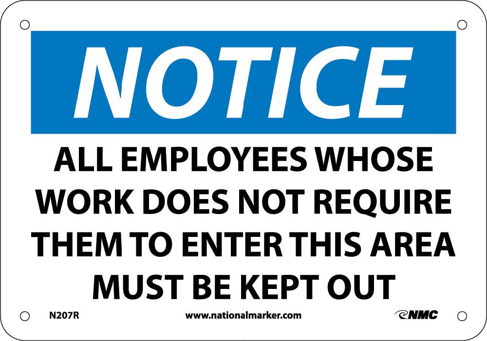 Notice Restricted Access Sign-eSafety Supplies, Inc