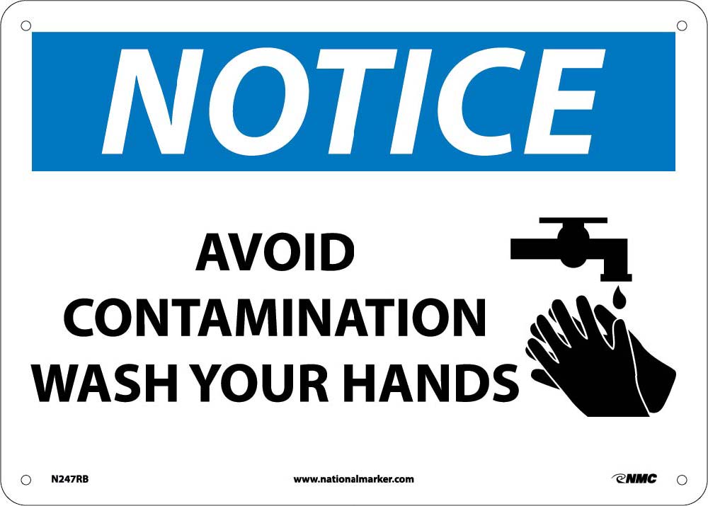 Notice Wash Your Hands Sign-eSafety Supplies, Inc