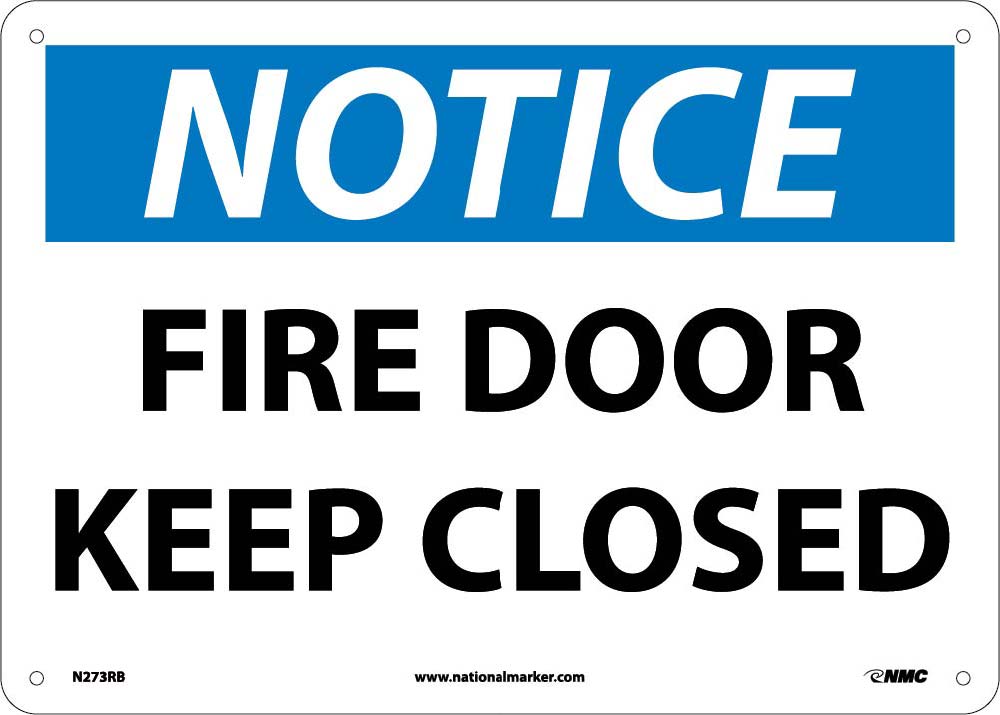 Notice Fire Door Keep Closed Sign-eSafety Supplies, Inc