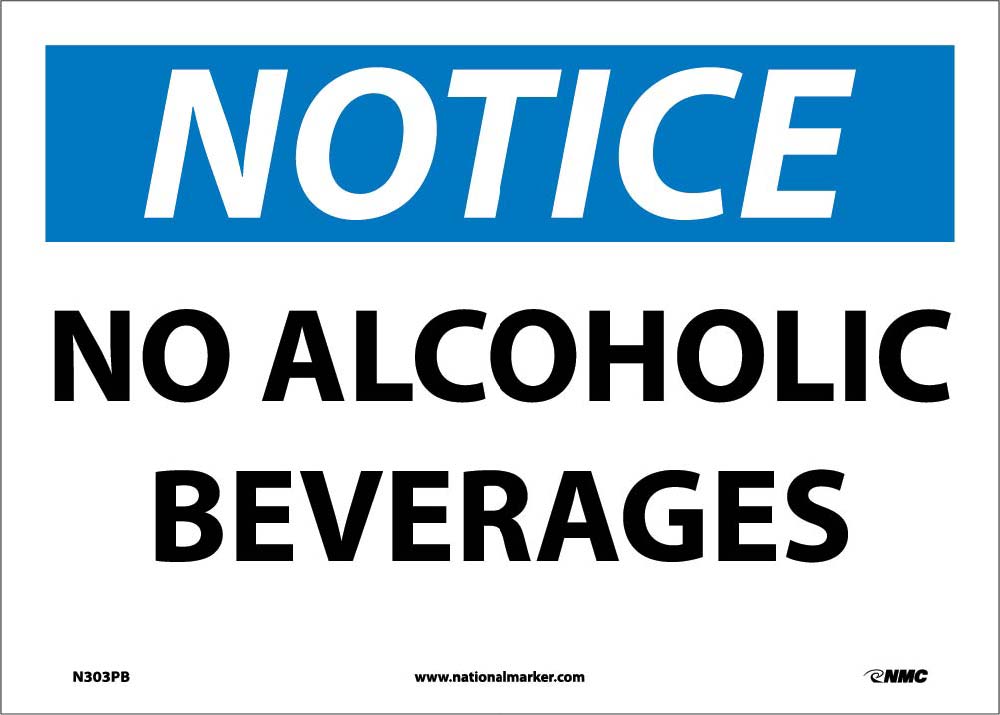 No Alcoholic Beverages Sign-eSafety Supplies, Inc