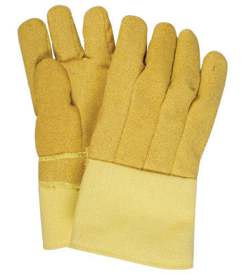National Safety Apparel Large 14" Norbest 822 22 Ounce Kevlar PBI Reversed Wool Lined Heat Resistant Gloves With Straight Thumb And Gauntlet Cuff