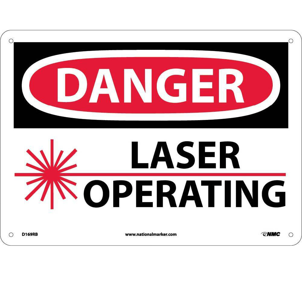 Danger Laser Operating Sign-eSafety Supplies, Inc